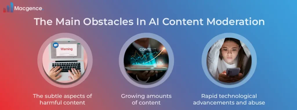 The Main Obstacles In AI Content Moderation