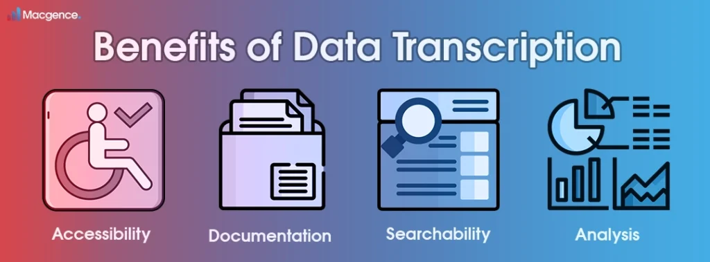 Benefits of Data Transcription Benefits of Data Transcription